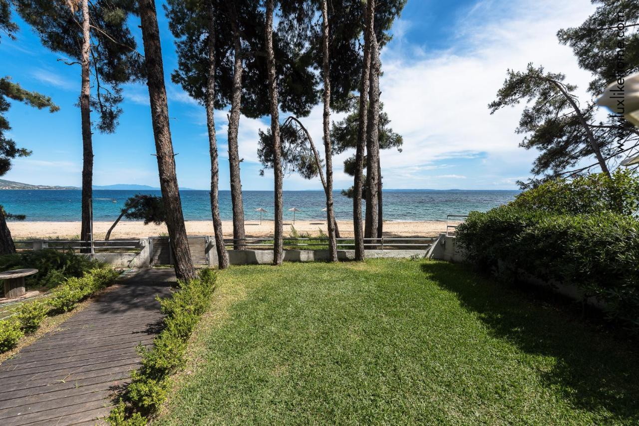 #Luxlikehome - Mediterranee Beachfront Summer House Kalyves Polygyrou Exterior photo