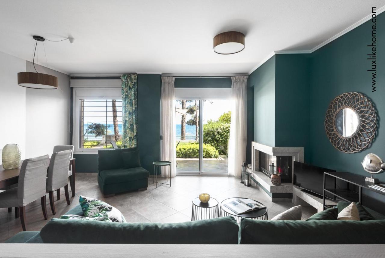 #Luxlikehome - Mediterranee Beachfront Summer House Kalyves Polygyrou Exterior photo